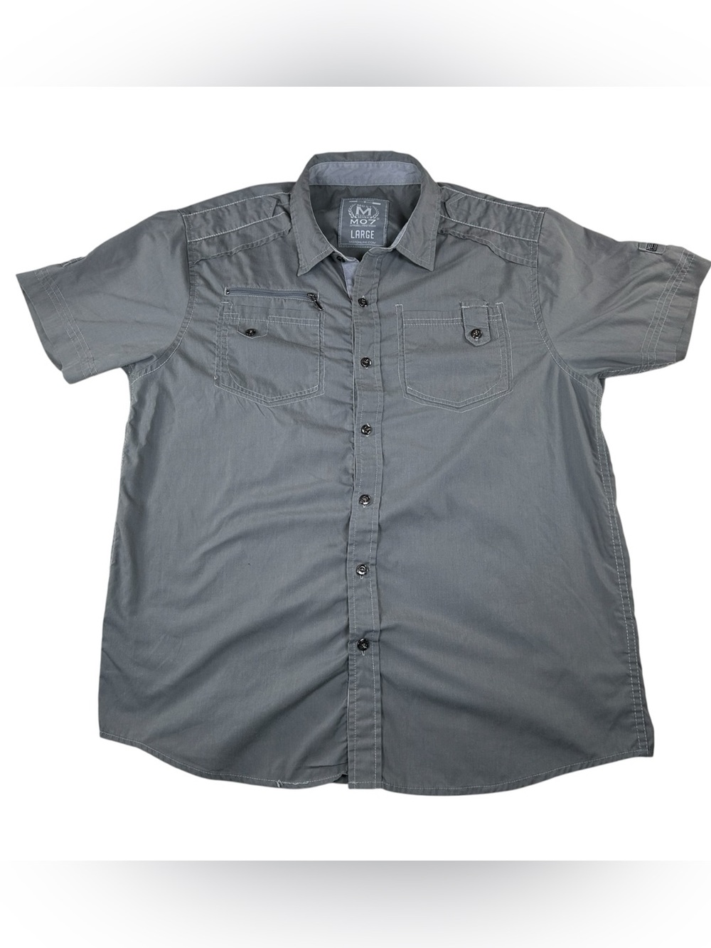 MO7 (Most Official Seven) L utility button-up shirt Streetwear Military